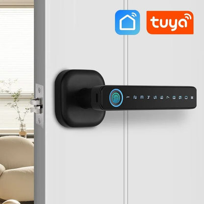 Smart Fingerprint Latch Lock For Indoor Doors 1