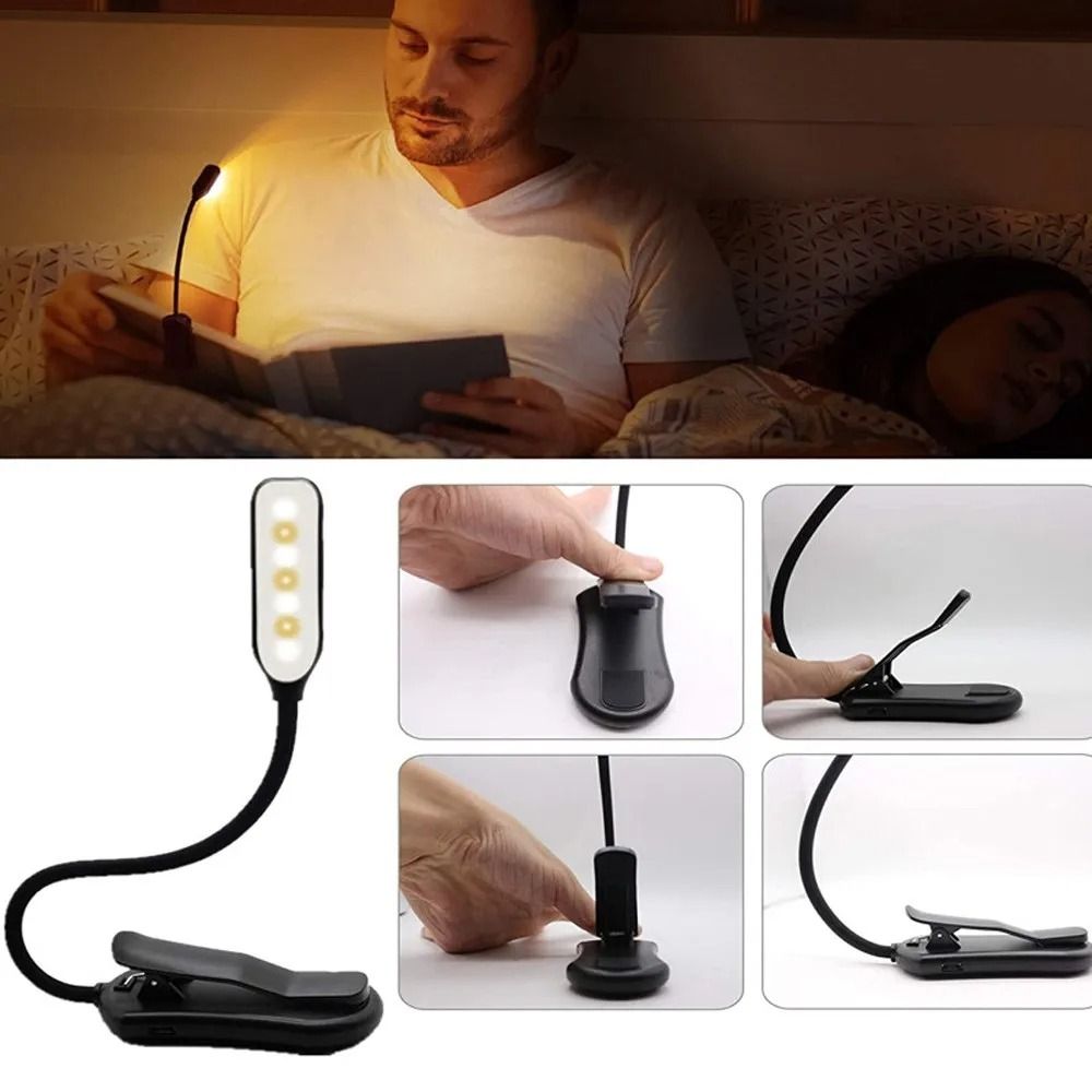 Rechargeable LED Book Light With Adjustable Brightness 2