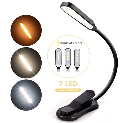 Rechargeable LED Book Light With Adjustable Brightness 6