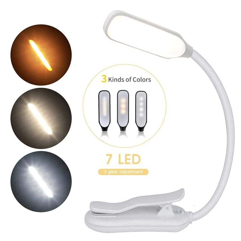 Rechargeable LED Book Light With Adjustable Brightness 7