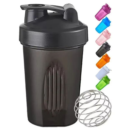 Sports Protein Shaker Bottle – Leak-Proof 400ML Mixer Cup for Gym, Fitness, and Outdoor Hydration