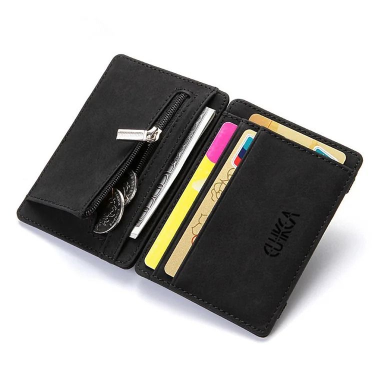 Slim Leather Magic Wallet With Card Holder And Money Clip 2