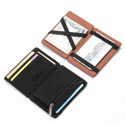 Slim Leather Magic Wallet With Card Holder And Money Clip 4