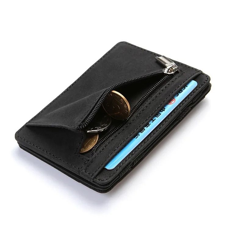 Slim Leather Magic Wallet With Card Holder And Money Clip 5