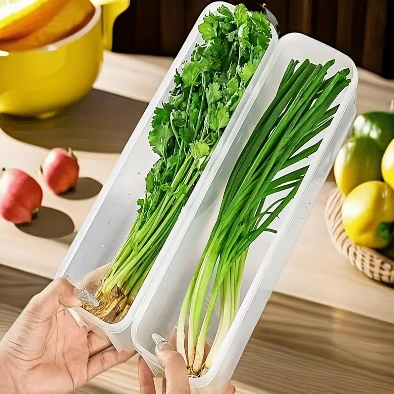 FreshKeeper Transparent Refrigerator Storage Box  Airtight Food Preservation Container 1
