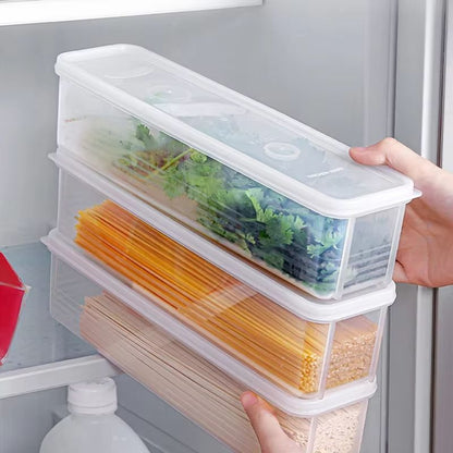 FreshKeeper Transparent Refrigerator Storage Box  Airtight Food Preservation Container 2