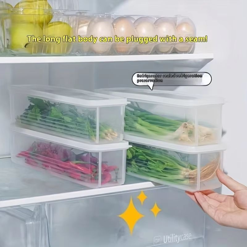 FreshKeeper Transparent Refrigerator Storage Box  Airtight Food Preservation Container 3