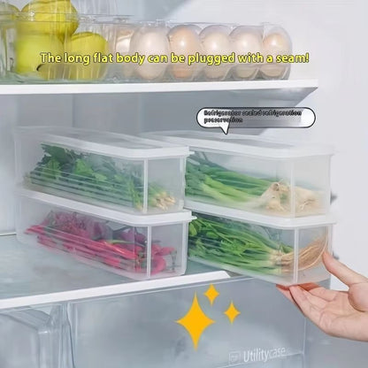 FreshKeeper Transparent Refrigerator Storage Box  Airtight Food Preservation Container 3