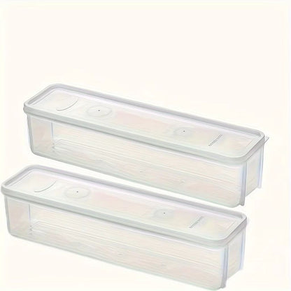 FreshKeeper Transparent Refrigerator Storage Box  Airtight Food Preservation Container 8