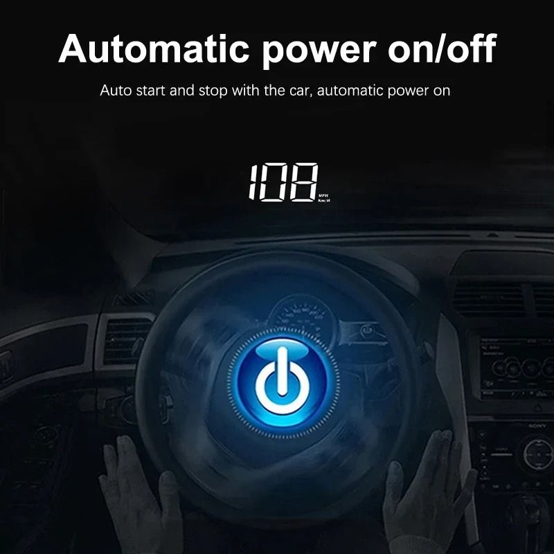 Windshield HUD Speedometer Display For Cars And Trucks 4