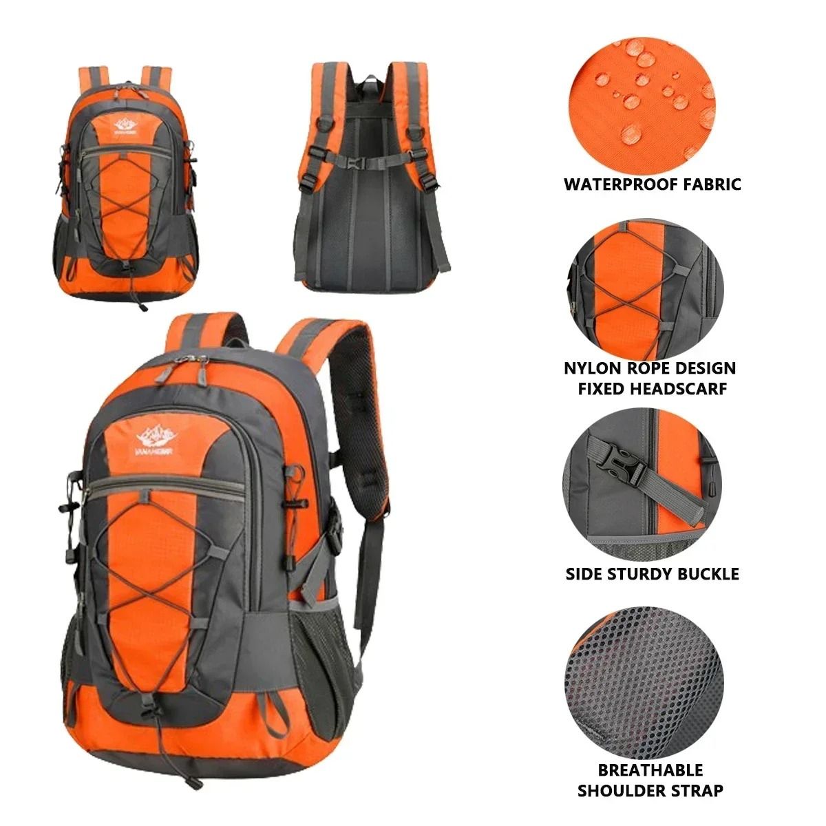 Waterproof Lightweight Hiking Backpack with Large Capacity