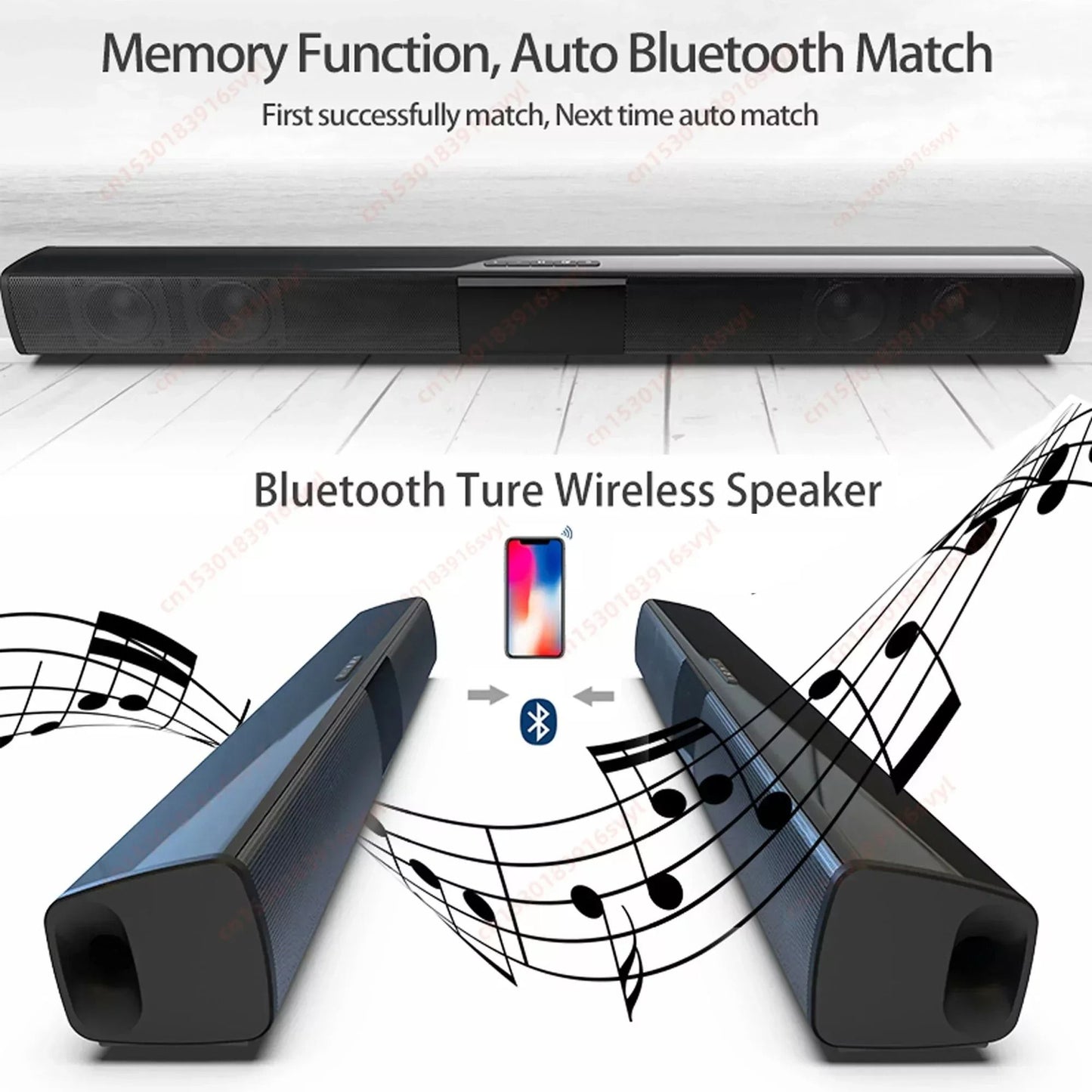 Wireless Bluetooth Sound Bar Speaker With Deep Bass 3
