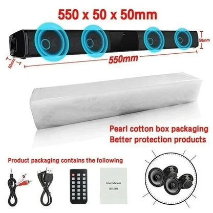 Wireless Bluetooth Sound Bar Speaker With Deep Bass 7