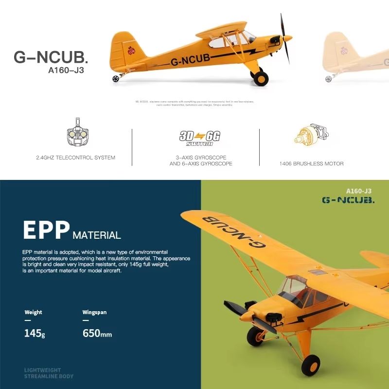 WLtoys A160 24G RC Plane  Brushless Motor Remote Control Airplane With 650mm Wingspan 1