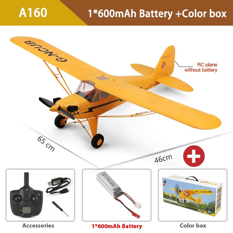 WLtoys A160 24G RC Plane  Brushless Motor Remote Control Airplane With 650mm Wingspan 6