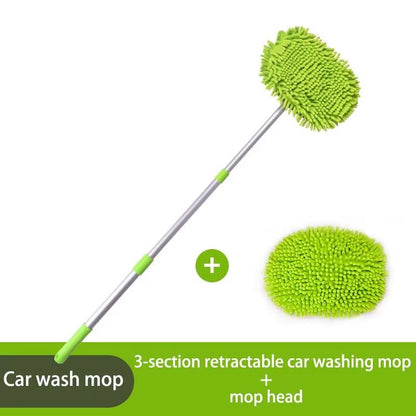LEIBOO Telescopic Car Wash Brush  Super Absorbent Car Cleaning Mop With Adjustable Long Handle 8