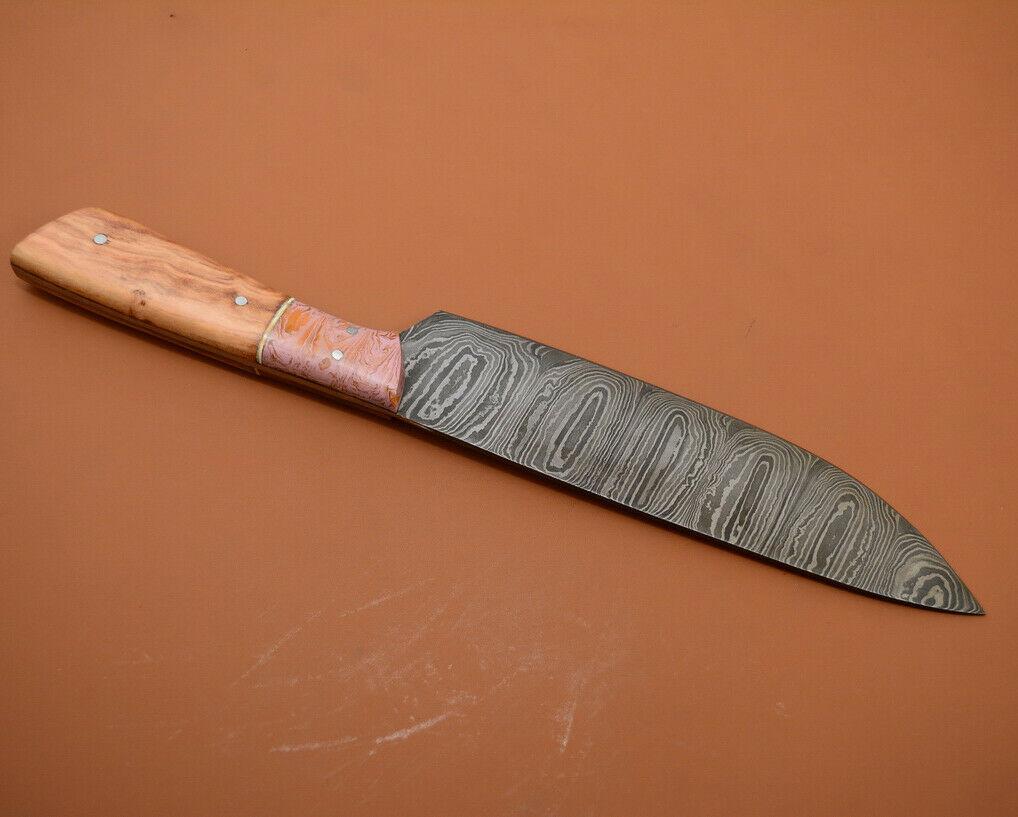 Timeless Craft  Hand Forged Damascus Chef Knife For Professional Kitchens 1