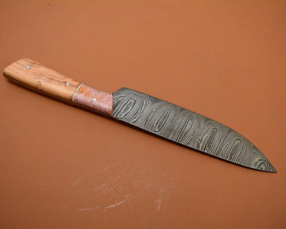 Timeless Craft  Hand Forged Damascus Chef Knife For Professional Kitchens 1
