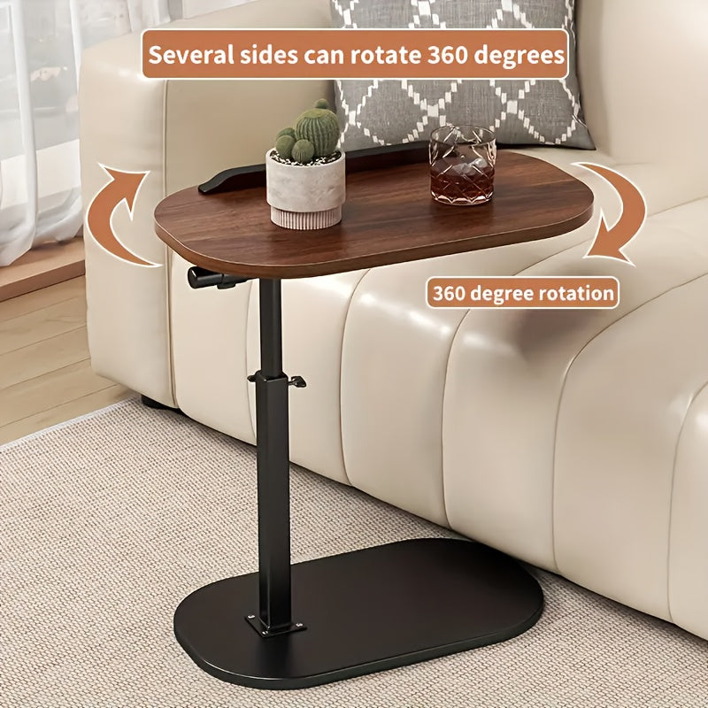 Adjustable Height Modern Laptop Table 360 Rotating CShaped Side Table Perfect For Sofa 6