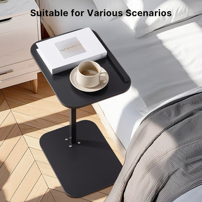 Adjustable Height Modern Laptop Table 360 Rotating CShaped Side Table Perfect For Sofa 4