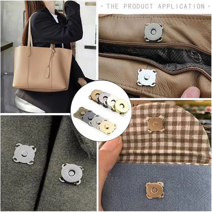 Magnetic Snap Button Set  Invisible Metal SewOn Clasps For Bags Clothes And DIY Crafts 110 Sets 4