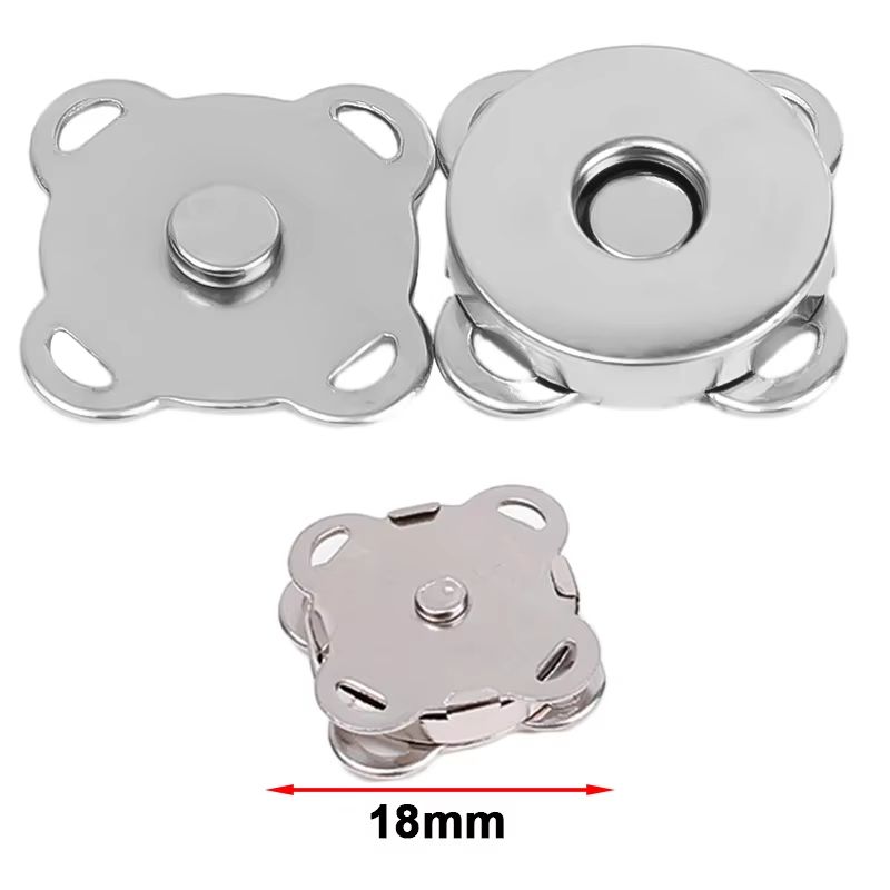 Magnetic Snap Button Set  Invisible Metal SewOn Clasps For Bags Clothes And DIY Crafts 110 Sets 5
