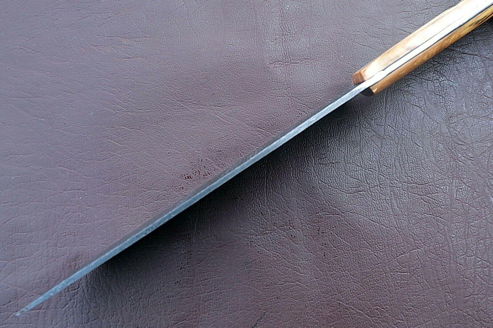 Handmade Full Tang Damascus Kitchen Chef Knife With Ash Wood Handle  Custom Forged Steel Cooking Kn 2