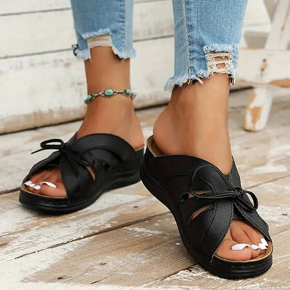 Stylish Summer Sandals Shoes For Women Open Toe NonSlip Wedge Footwear Lightweight  Comfortable Fem 1