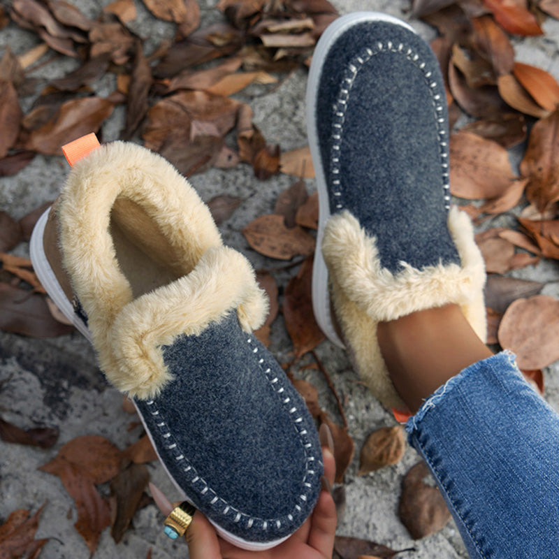Plush Womens Winter Footwear Lightweight Snow Casual Platform Ankle Boots Stylish  Warm Womens Boot 2