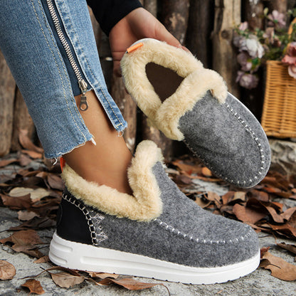 Plush Womens Winter Footwear Lightweight Snow Casual Platform Ankle Boots Stylish  Warm Womens Boot 5