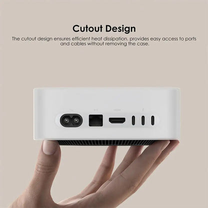 Easy Install Silicone Case for Mac Mini M4 Pro, Waterproof Cover, Precise Opening, Dustproof, Wear Resistant