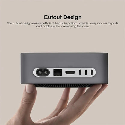 Easy Install Silicone Case for Mac Mini M4 Pro, Waterproof Cover, Precise Opening, Dustproof, Wear Resistant