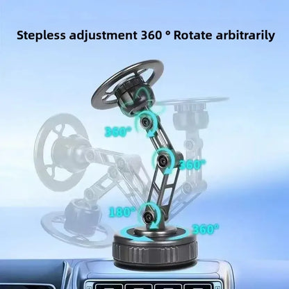 Mechanical Arm Car Phone Holder, Universal Navigation Mount, Three-Axis Foldable 360 Rotating Magnetic Suction Stand