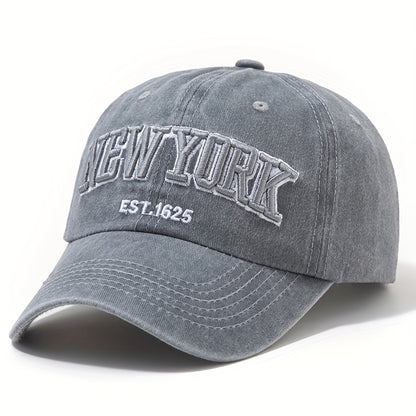 Adjustable Water Washed Baseball Cap Embroidered Letter Retro Duckbill Hat For Men And Women 5