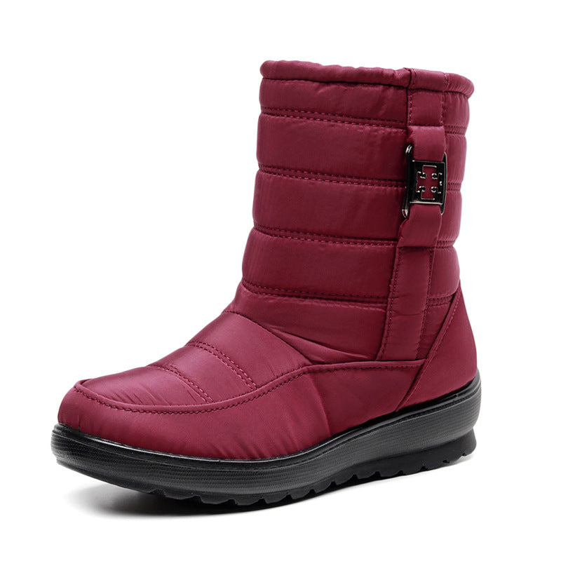 Warm Plush Women Boots Snow Round Toe Shoes Stylish Zipper Ladies Winter Footwear For Comfort  Eleg 6
