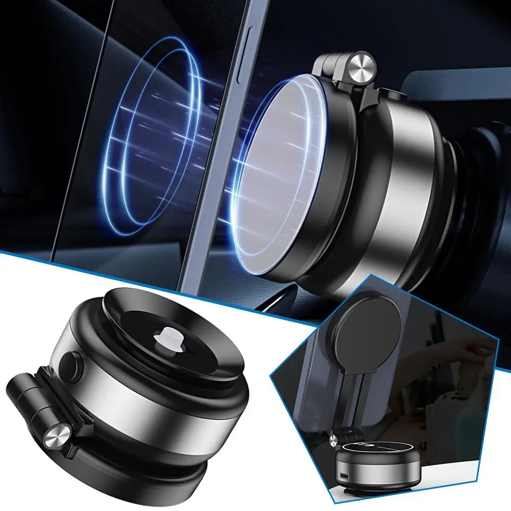 Vacuum Adsorption Car Phone Holder Accessories Auto Dual Suction Cup Bracket Holder Car Navigation  2