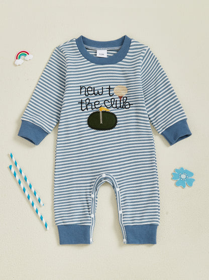 Infant Boys Hooded Sweaters, Rugby Logo Rompers, Striped Thermal Long Sleeve Autumn Play suits, Cozy Outfits