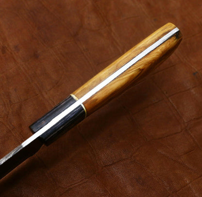 Hand Forged Damascus Chef Knife  11 Kitchen Knife With Elegant Pakka Wood Handle 2