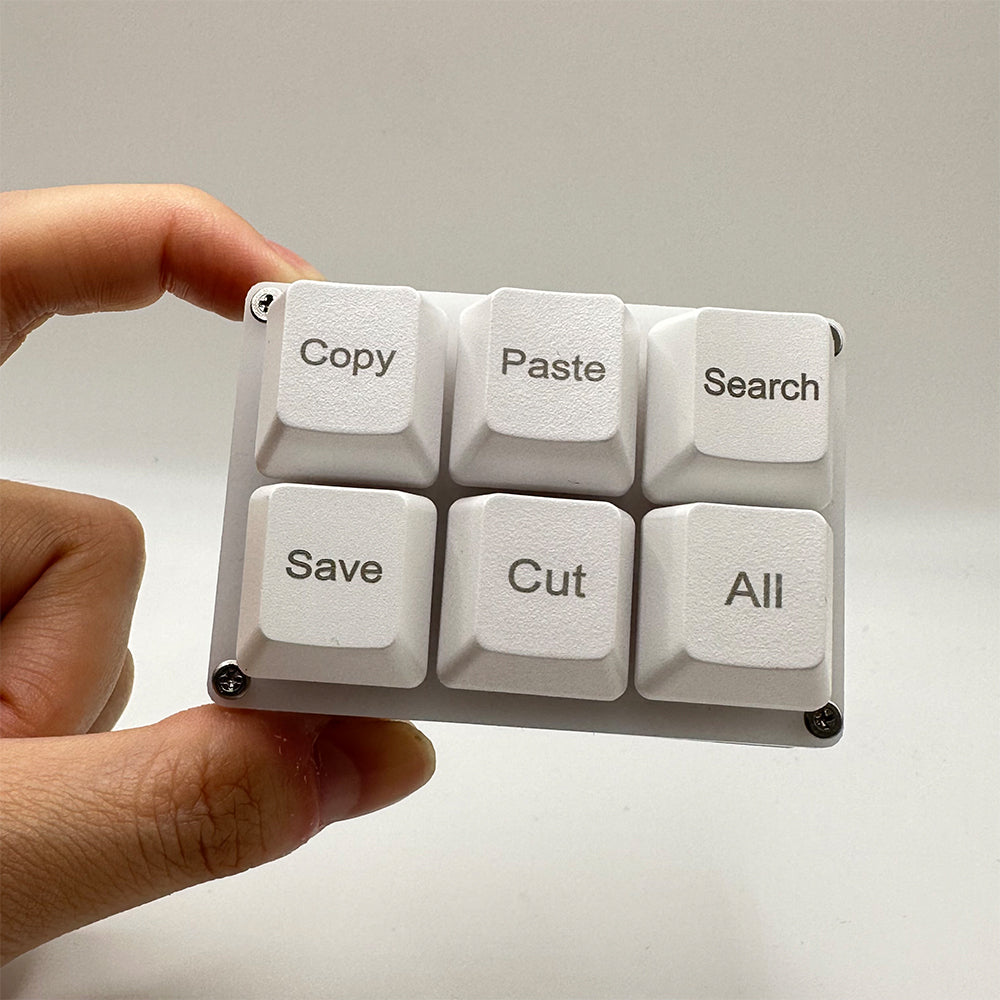 One Handed OSU Keypad 6 Keys Copy Paste Search Save Cut Keyboard Programmable Mechanical Shortcut M 1