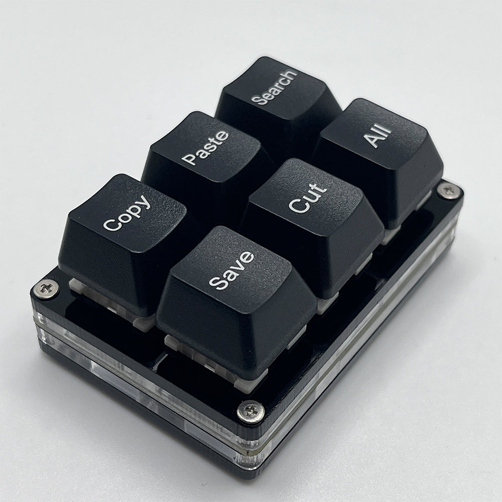 One Handed OSU Keypad 6 Keys Copy Paste Search Save Cut Keyboard Programmable Mechanical Shortcut M 3