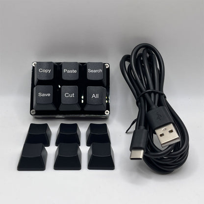 One Handed OSU Keypad 6 Keys Copy Paste Search Save Cut Keyboard Programmable Mechanical Shortcut M 4