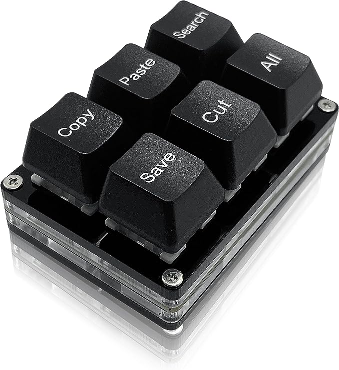 One Handed OSU Keypad 6 Keys Copy Paste Search Save Cut Keyboard Programmable Mechanical Shortcut M 5