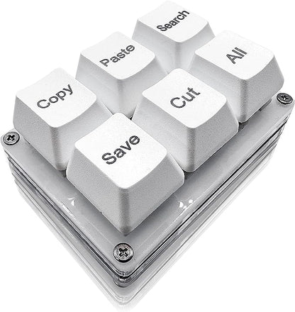 One Handed OSU Keypad 6 Keys Copy Paste Search Save Cut Keyboard Programmable Mechanical Shortcut M 6
