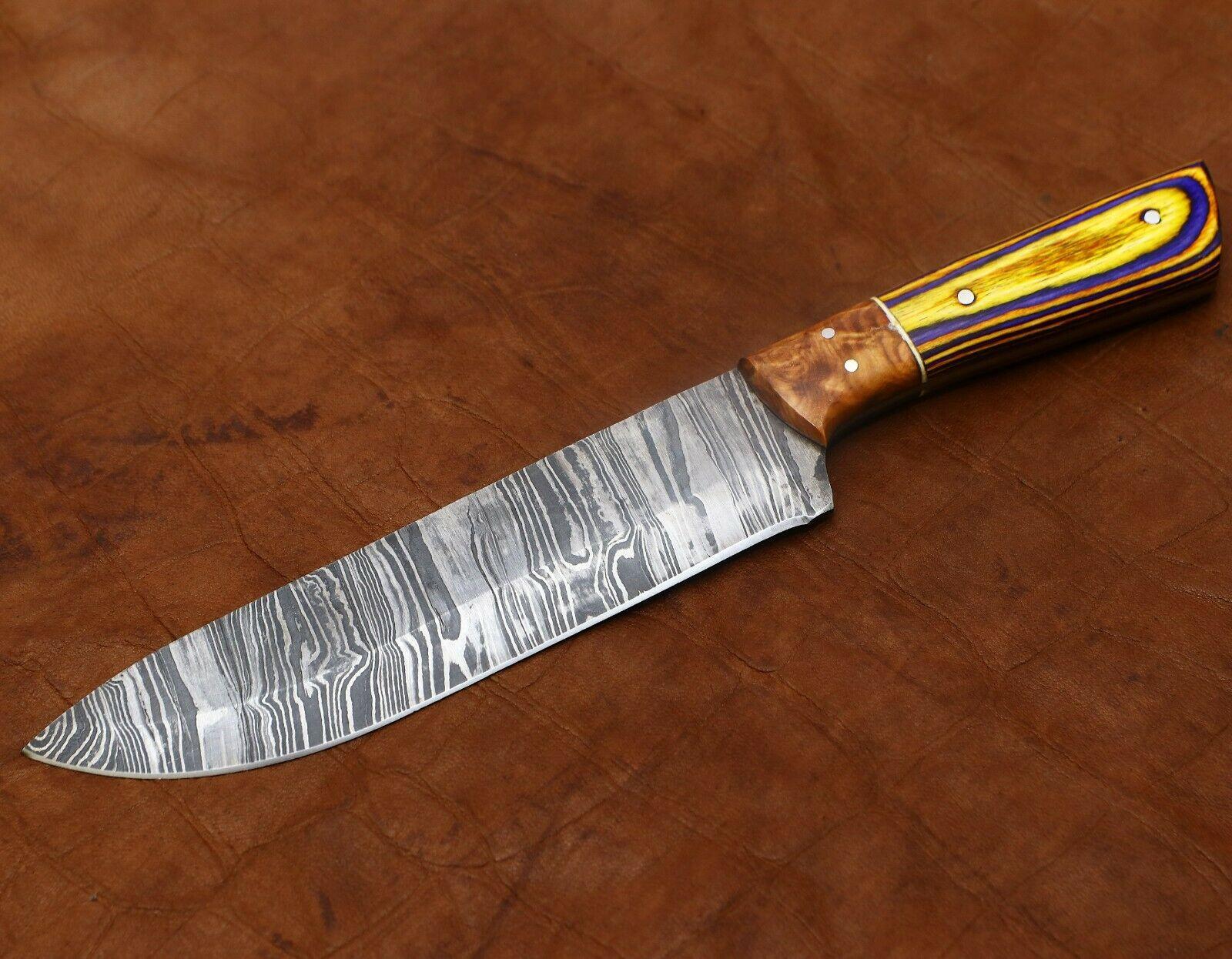 Professional Damascus Steel Kitchen Knife  11 Chef Knife With Durable Pakka Wood Handle 1