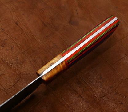 Master Forged Damascus Chef Knife  Handmade Culinary Knife With Wooden Handle 2