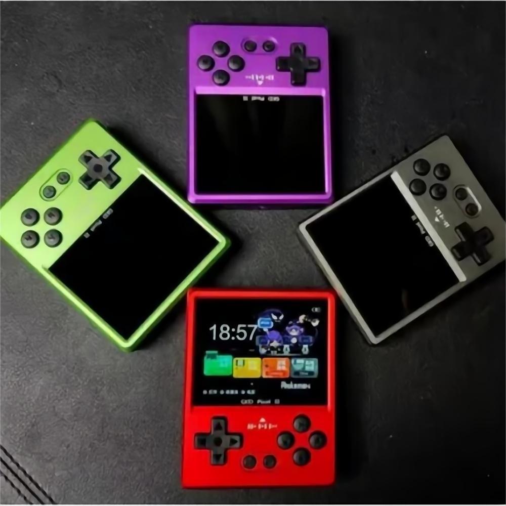 GKD Pixel 2 Retro Handheld Game Console, 2.4 Inch IPS, PSP PSone 64GB CNC Metal Portable Gaming