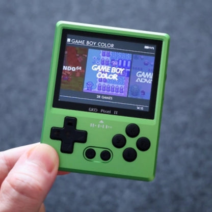 GKD Pixel 2 Retro Handheld Game Console, 2.4 Inch IPS, PSP PSone 64GB CNC Metal Portable Gaming
