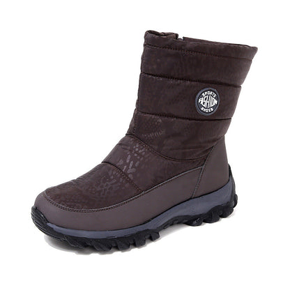 Comfortable Casual Winter Shoes Women Boots Snow Plus Size Warm Ladies Zipper Boots For Cold Weathe 5