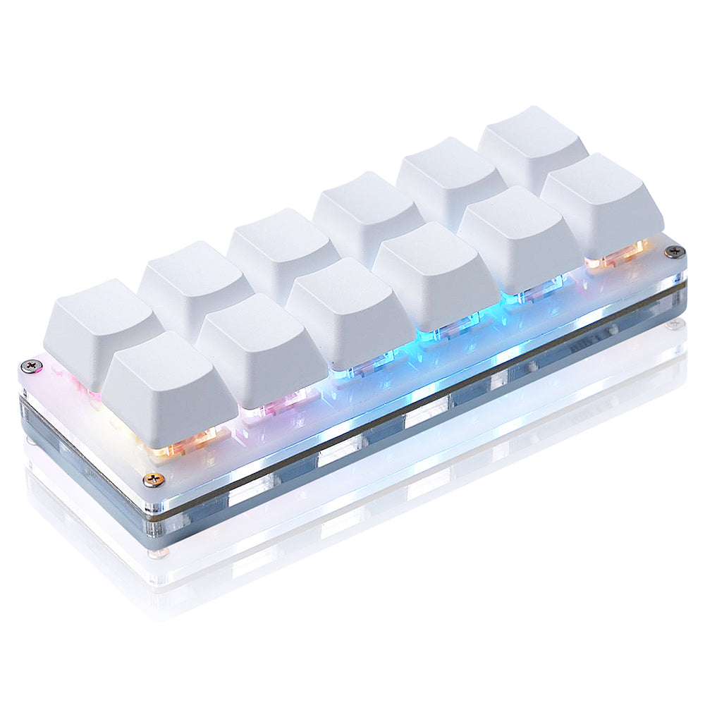 One Handed Keypad USB C Wired 12 Keys Mini Mechanical Gaming Keyboard Programmable Hot Swappable Ke 1