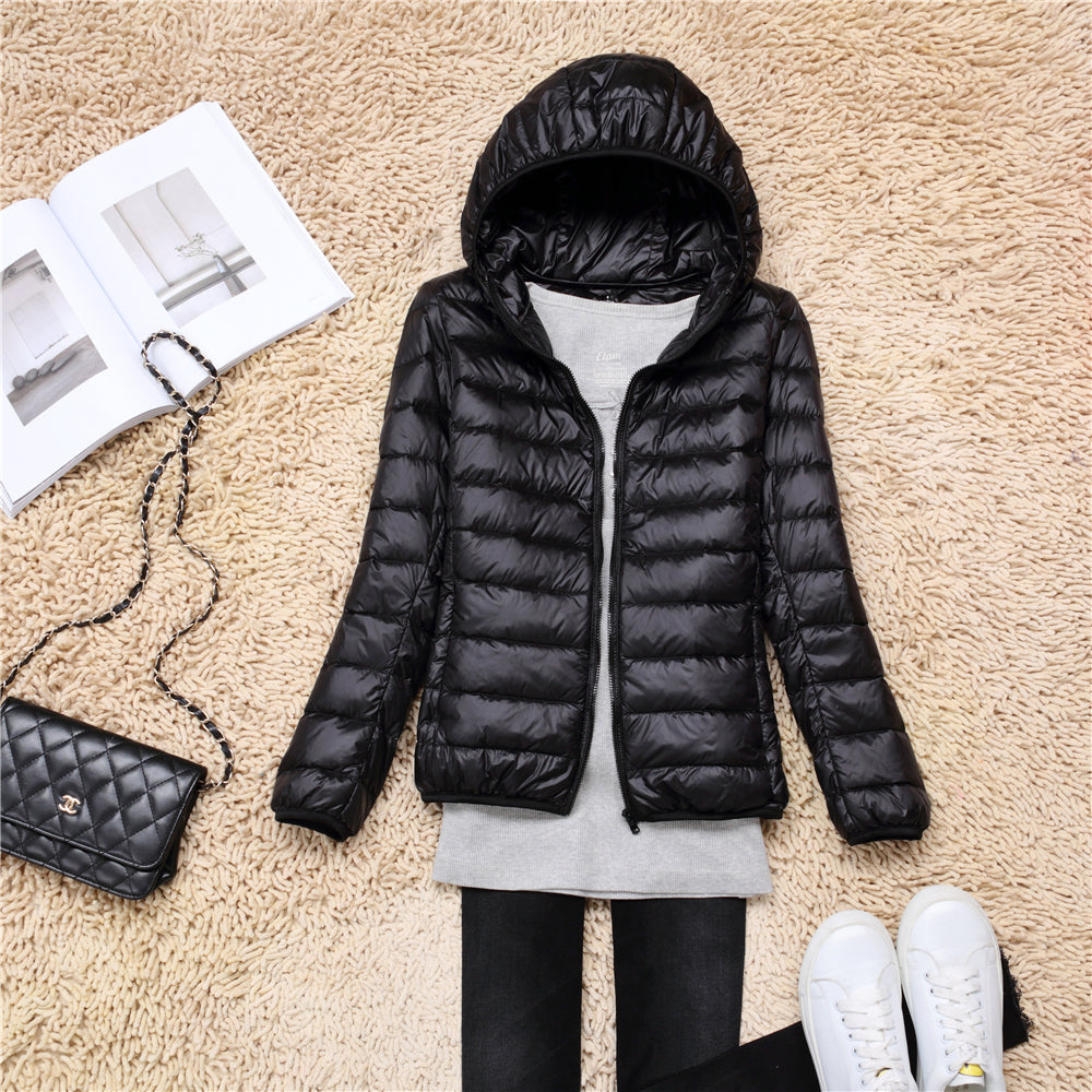 Women Puffer Jacket Ultra Lightweight Packable Hooded Down Coat New Spring Autumn 2025 4